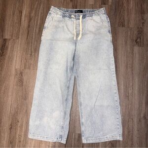 GAP High Rise WideLeg  Light Denim Jeans, Large